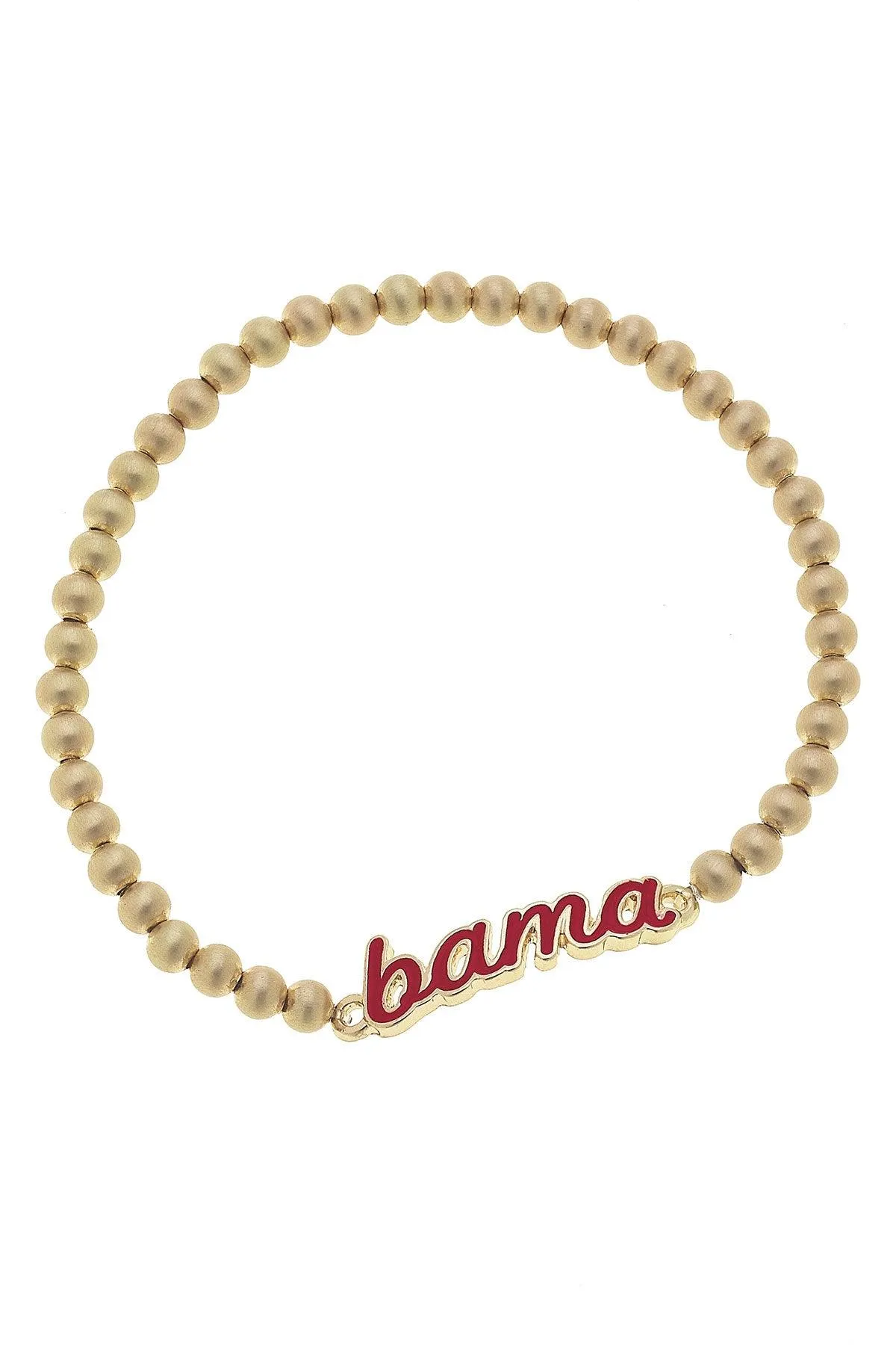 Alabama Crimson Tide Enamel Script Stretch Bracelet sold by Canvas Style