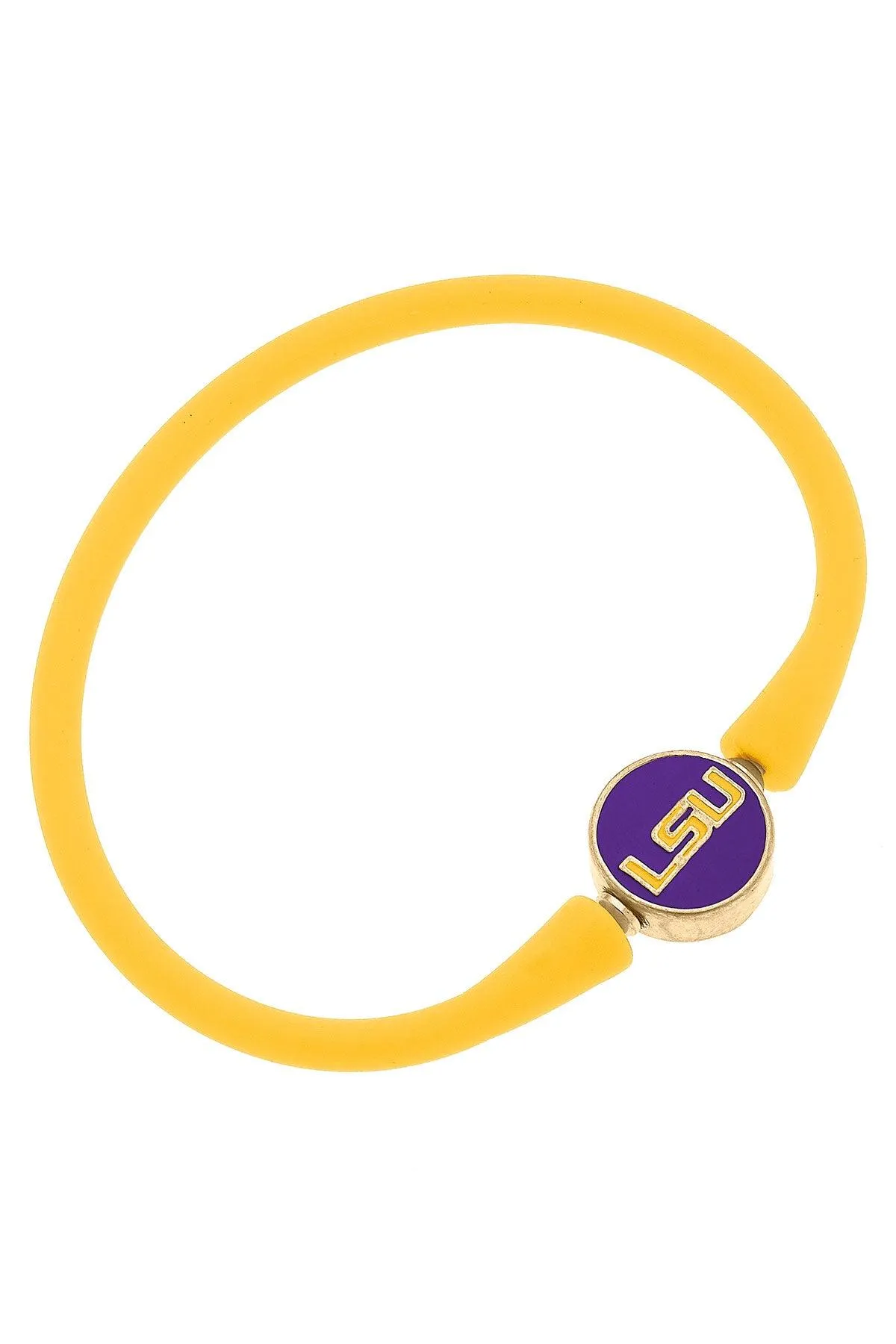 LSU Tigers Enamel Silicone Bali Bracelet - FINAL SALE sold by Canvas Style
