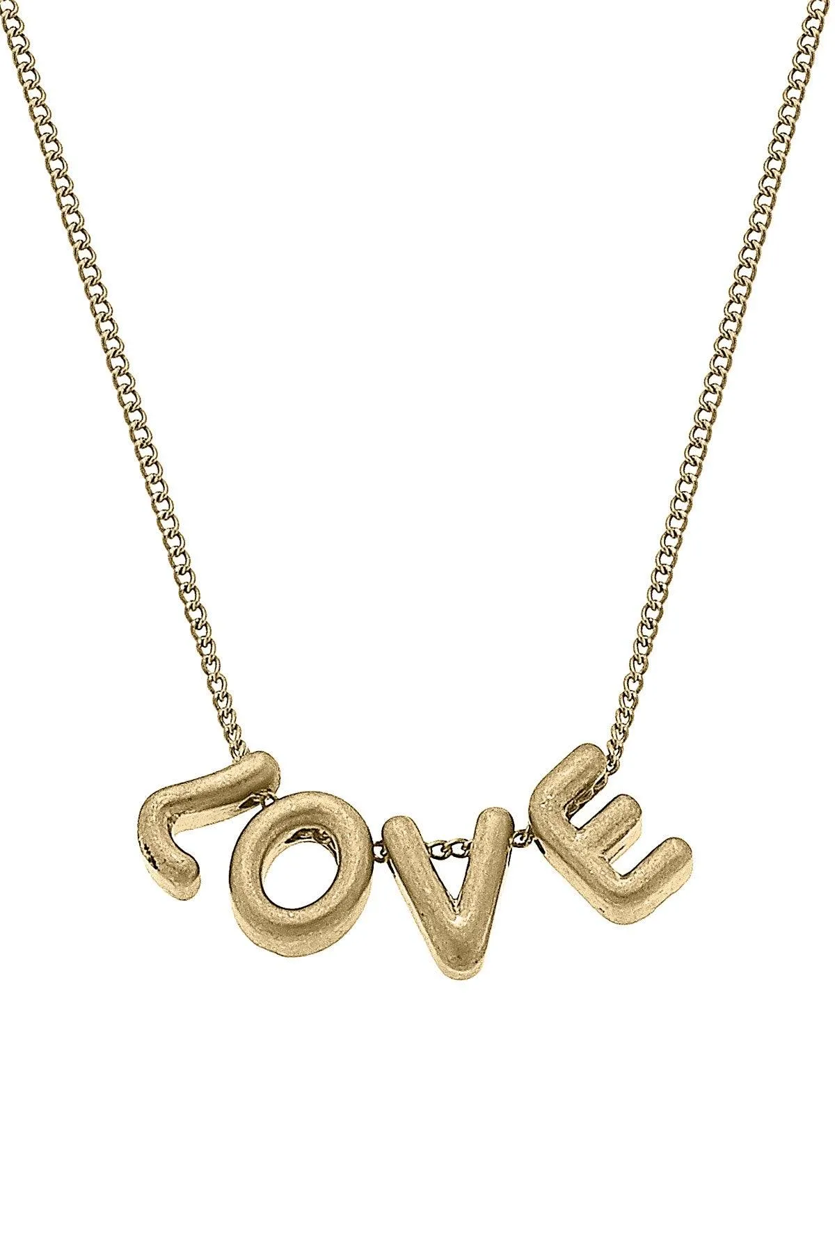 Love Bubble Letter Necklace sold by Canvas Style