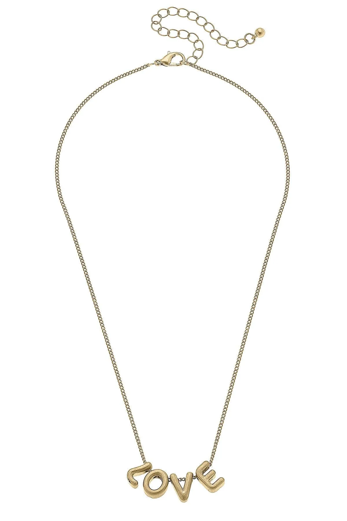 Love Bubble Letter Necklace sold by Canvas Style product image thumbnail 2