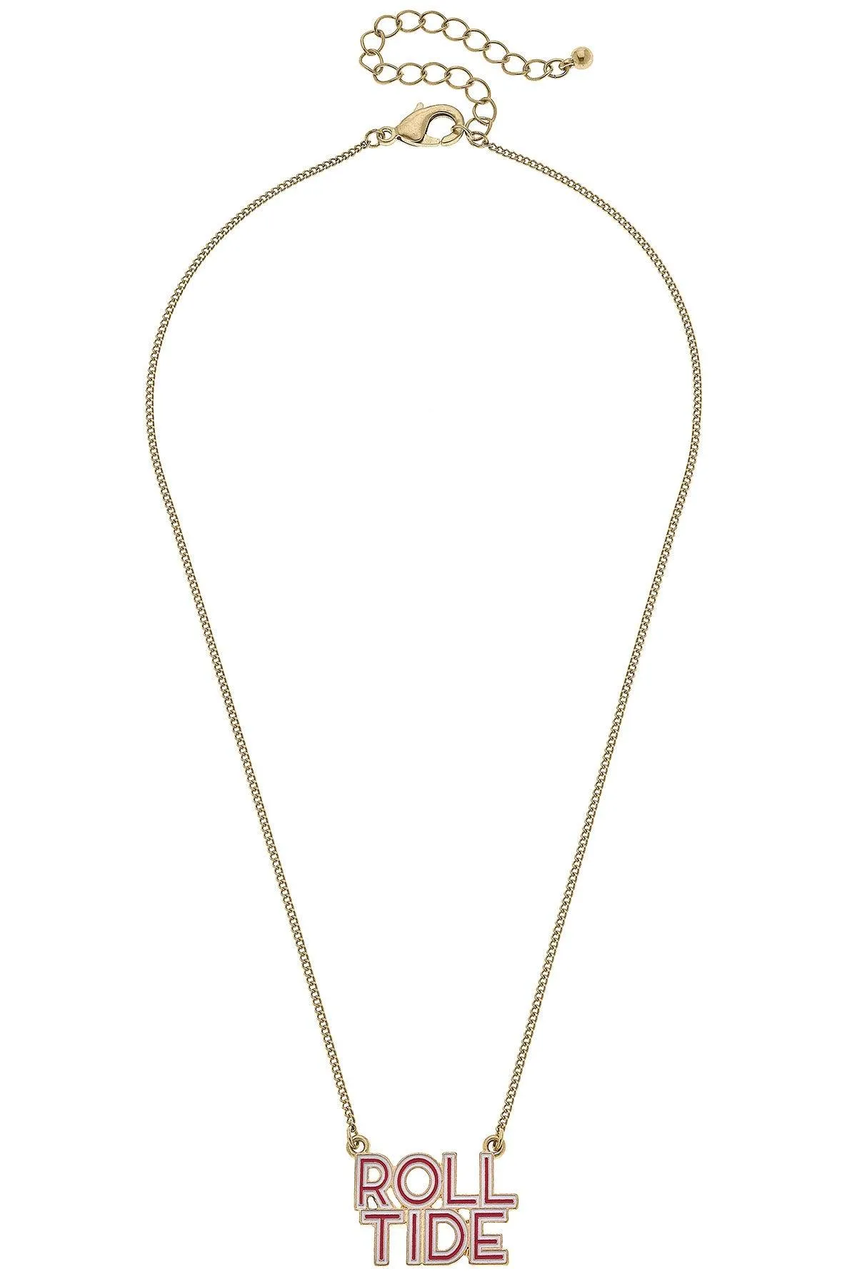 Alabama Crimson Tide Outline Enamel Necklace sold by Canvas Style product image thumbnail 3