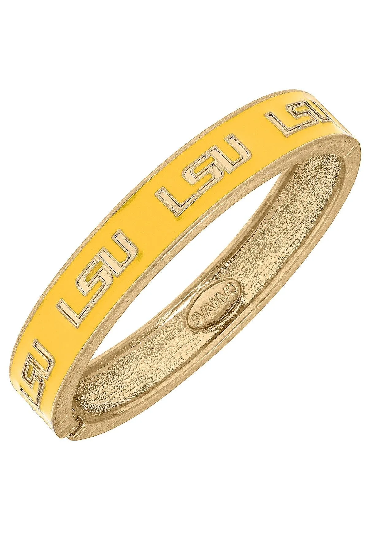 LSU Tigers Enamel Logo Hinge Bangle - FINAL SALE sold by Canvas Style