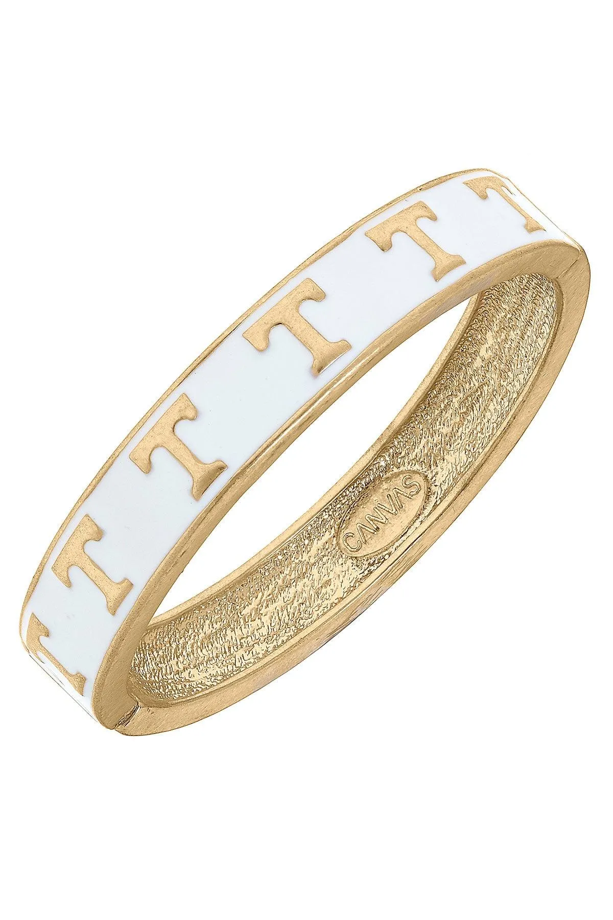 Tennessee Volunteers Enamel Logo Hinge Bangle sold by Canvas Style