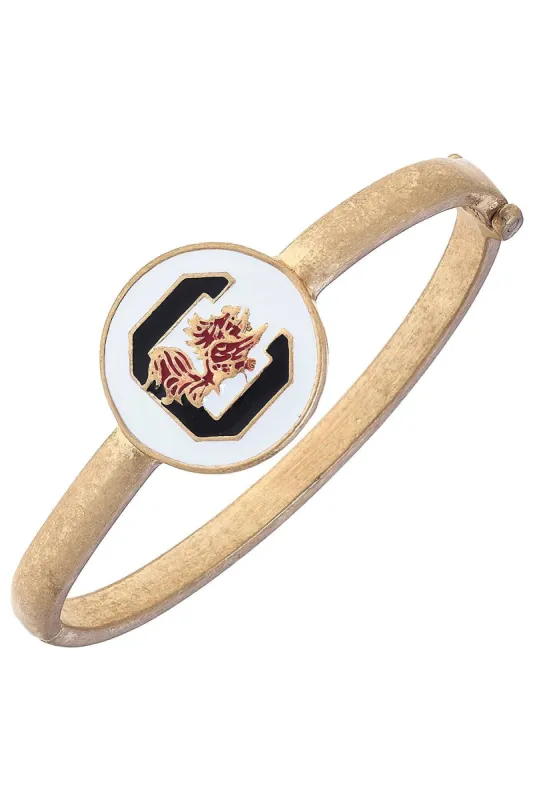 South Carolina Gamecocks Enamel Statement Hinge Bangle sold by Canvas Style