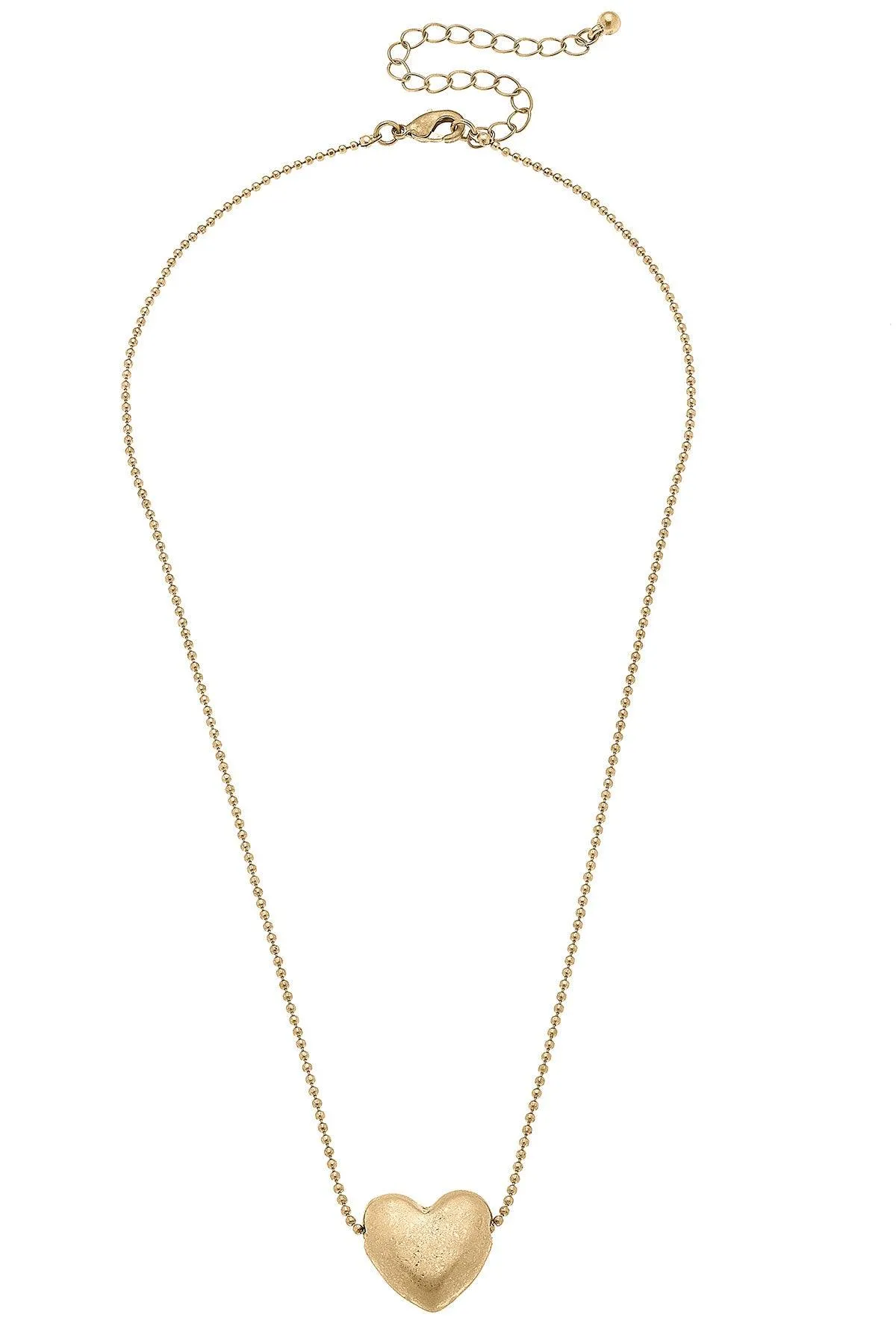 Margo Puffy Heart Necklace sold by Canvas Style product image thumbnail 2