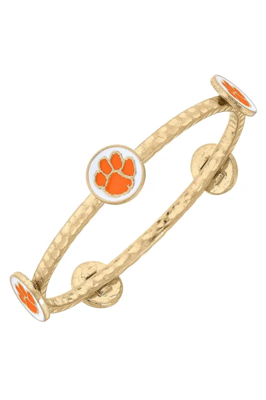 Clemson Tigers Enamel Claudia Bangle sold by Canvas Style