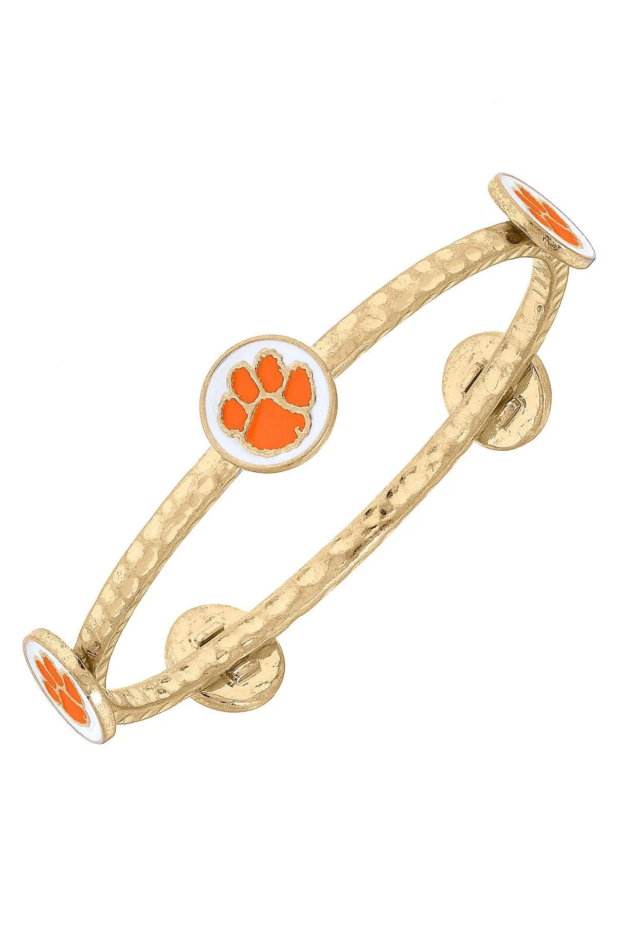 Clemson Tigers Enamel Claudia Bangle sold by Canvas Style