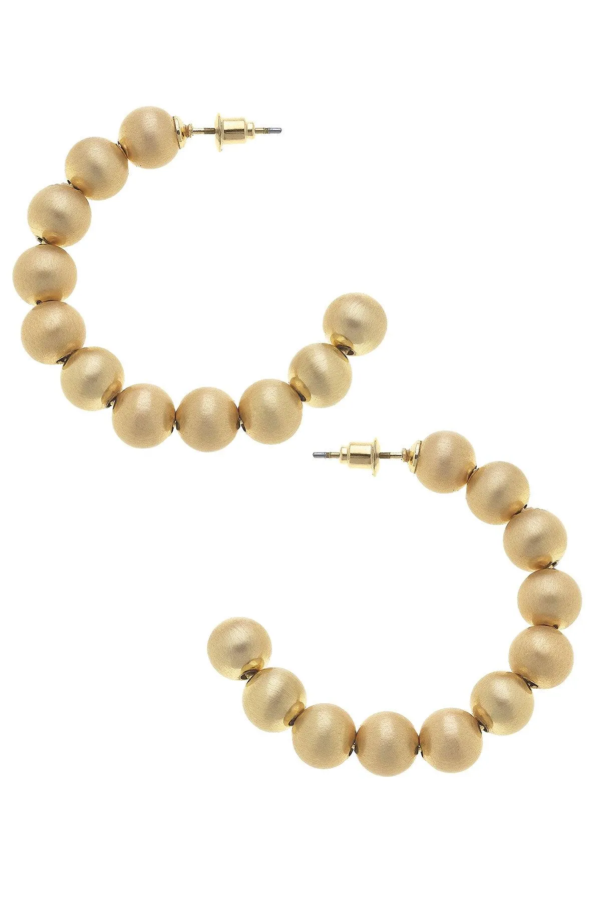 Phoebe Ball Bead Hoop Earrings sold by Canvas Style