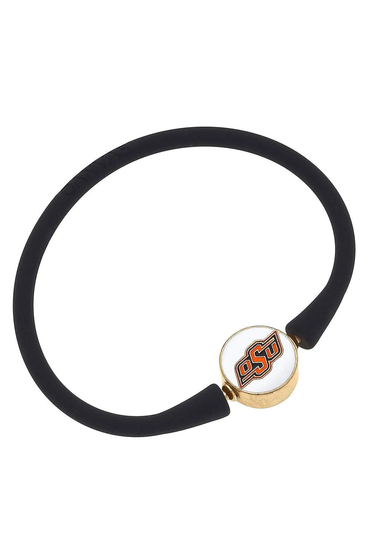 Oklahoma State Cowboys Enamel Silicone Bali Bracelet - FINAL SALE sold by Canvas Style