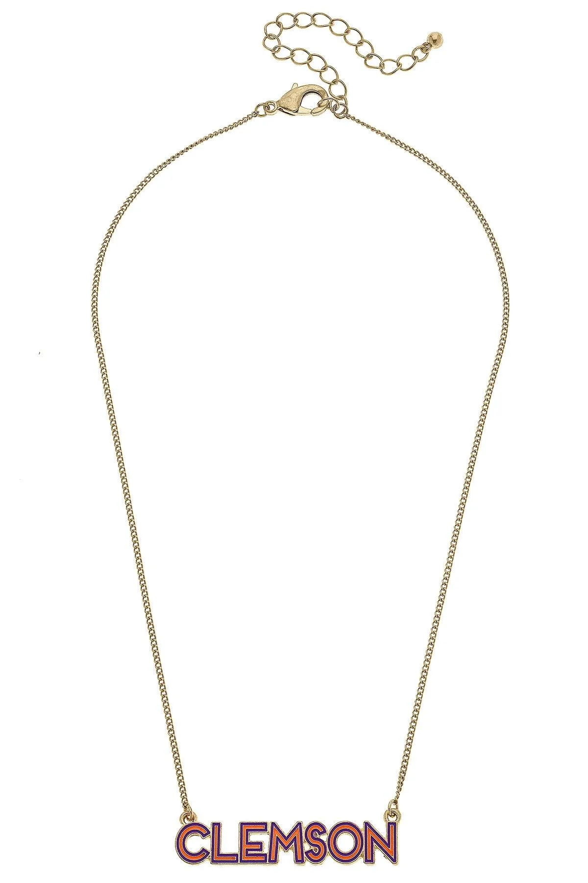 Clemson Tigers Outline Enamel Necklace sold by Canvas Style product image thumbnail 2