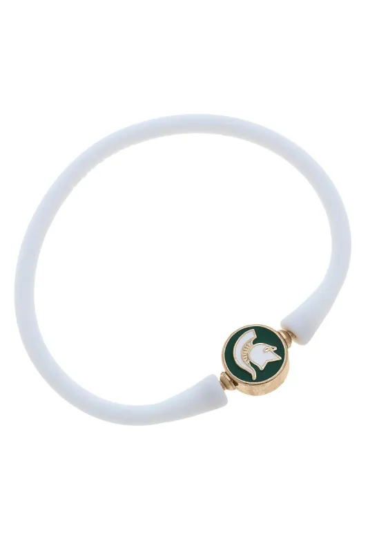 Michigan State Spartans Enamel Silicone Bali Bracelet - FINAL SALE sold by Canvas Style