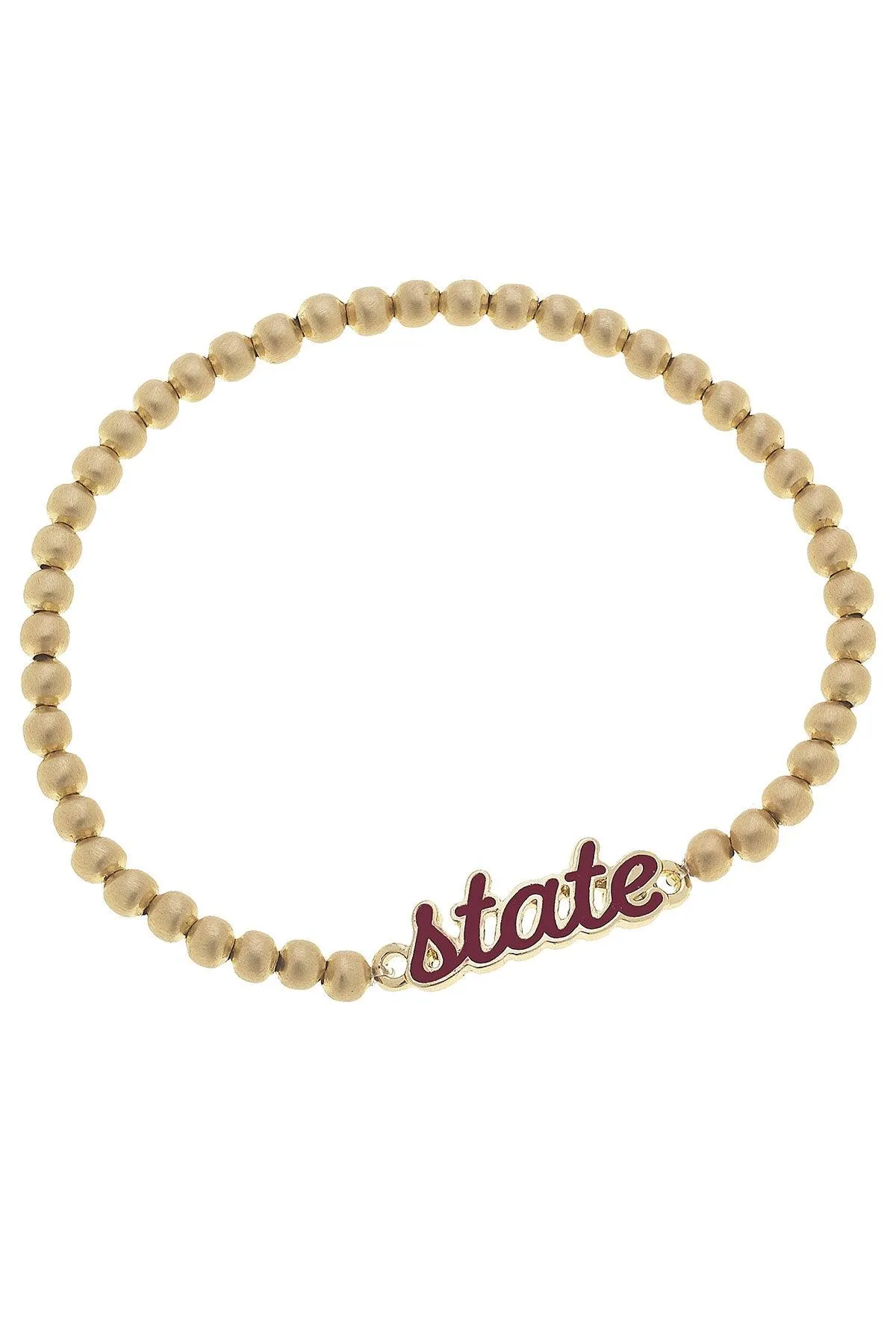 Mississippi State Bulldogs Enamel Script Stretch Bracelet sold by Canvas Style