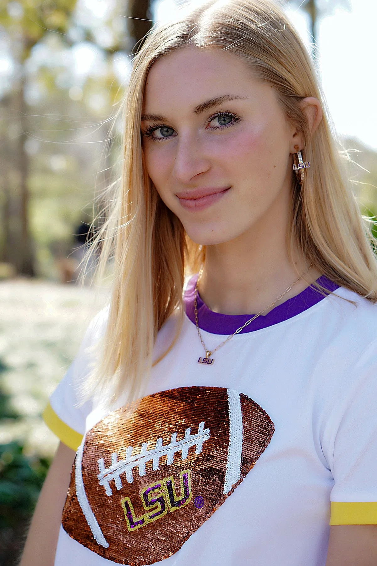 LSU Tigers Enamel Pendant Necklace sold by Canvas Style product image thumbnail 2