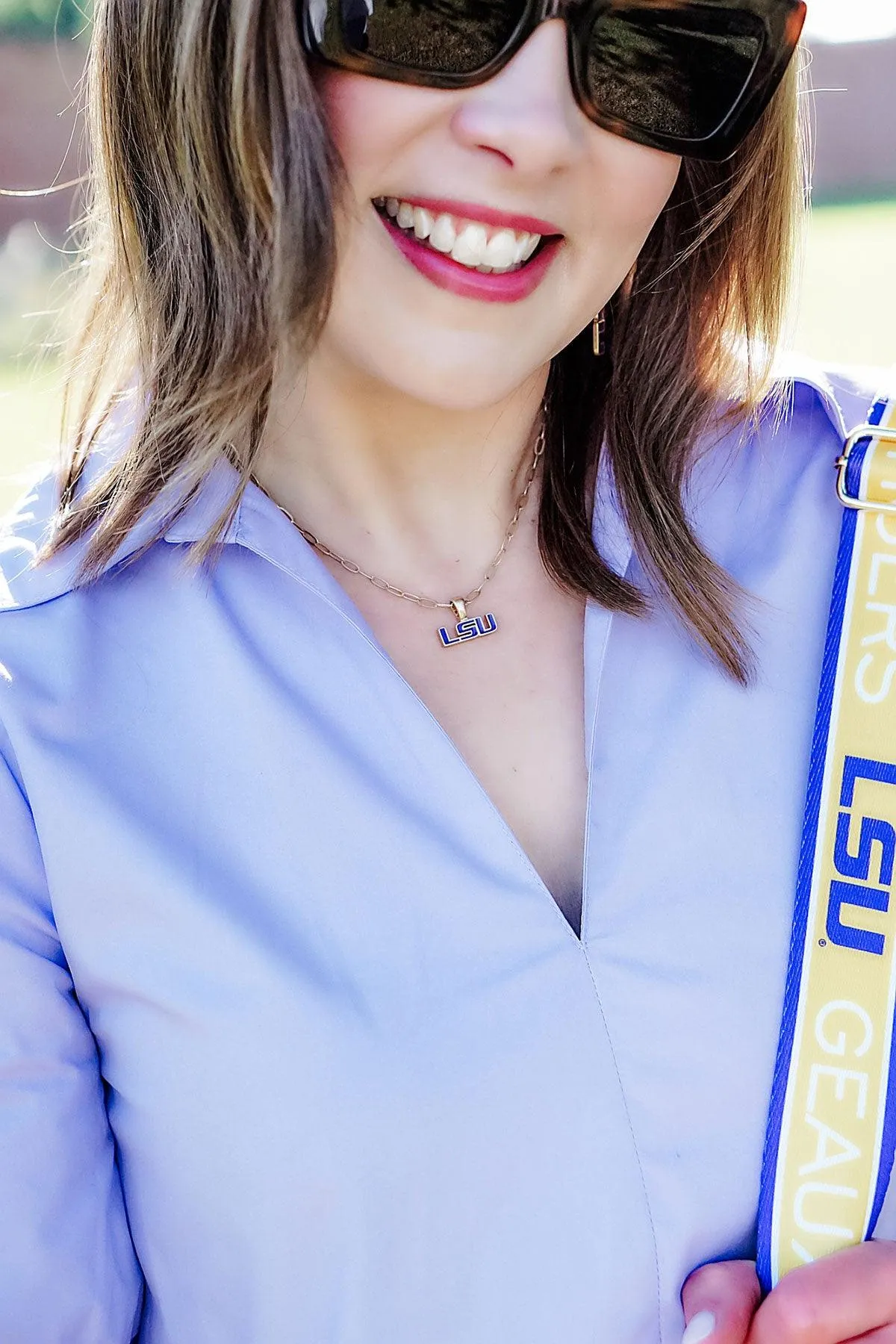 LSU Tigers Enamel Pendant Necklace sold by Canvas Style product image thumbnail 3