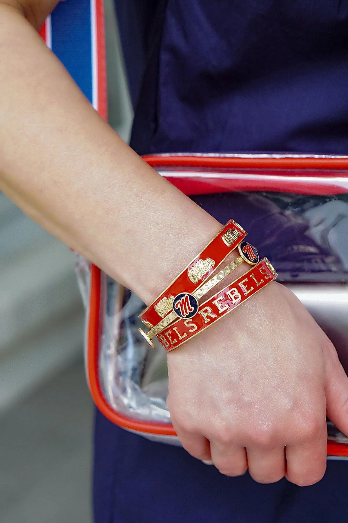 Ole Miss Rebels Enamel Claudia Bangle sold by Canvas Style product image thumbnail 3
