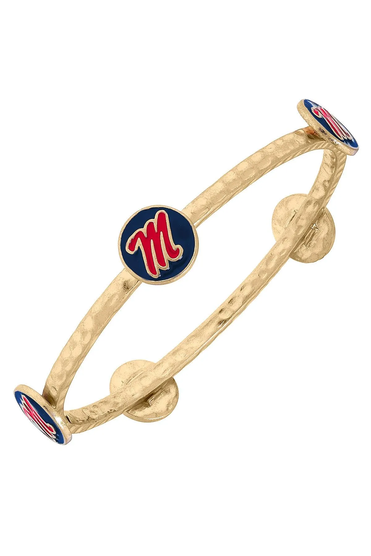 Ole Miss Rebels Enamel Claudia Bangle sold by Canvas Style