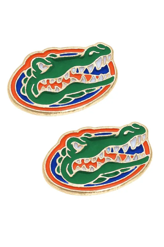 Florida Gators Enamel Stud Earrings - FINAL SALE sold by Canvas Style