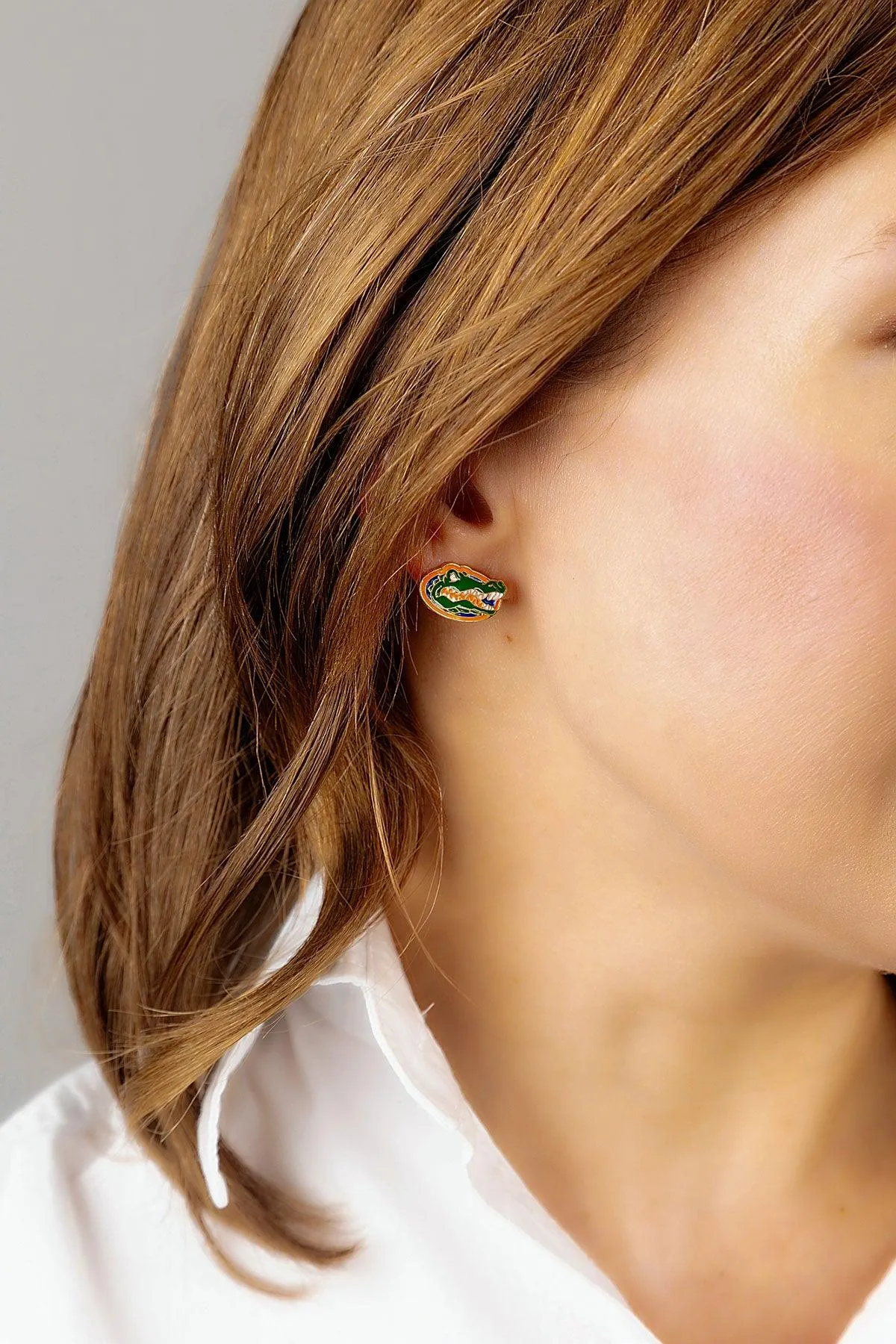 Florida Gators Enamel Stud Earrings - FINAL SALE sold by Canvas Style product image thumbnail 2