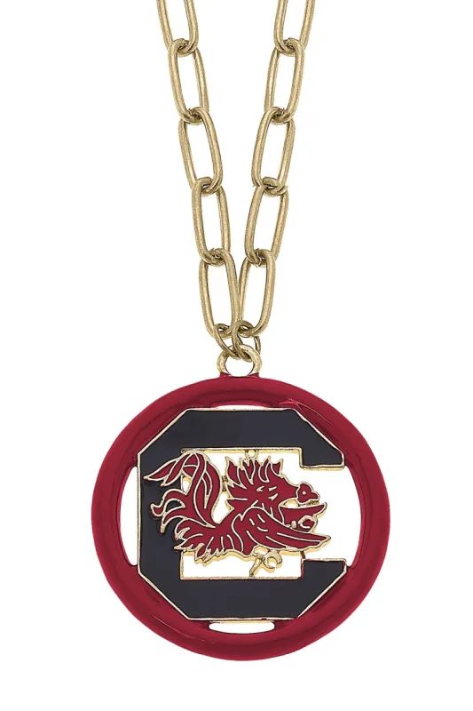 South Carolina Gamecocks Logo Medallion 32" Necklace sold by Canvas Style
