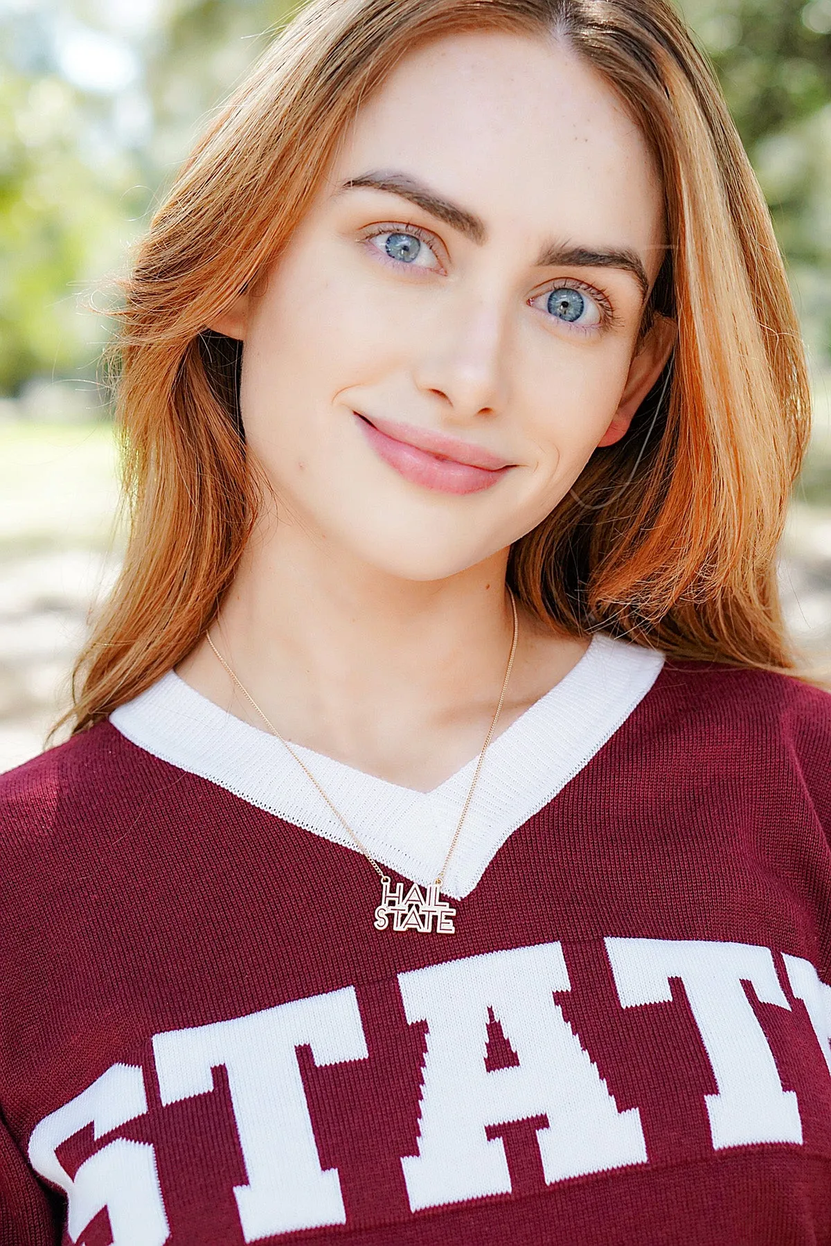 Mississippi State Bulldogs Outline Enamel Necklace sold by Canvas Style product image thumbnail 2