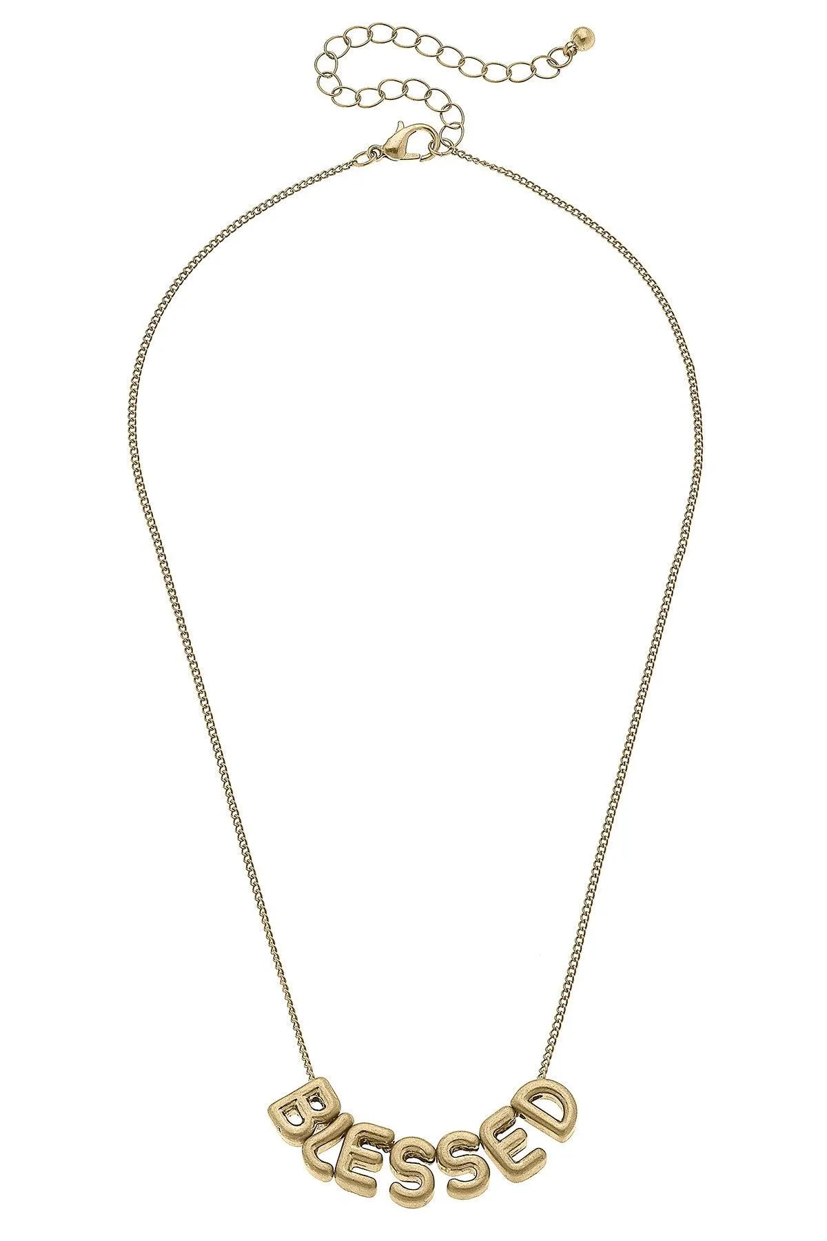 Blessed Bubble Letter Necklace sold by Canvas Style product image thumbnail 2