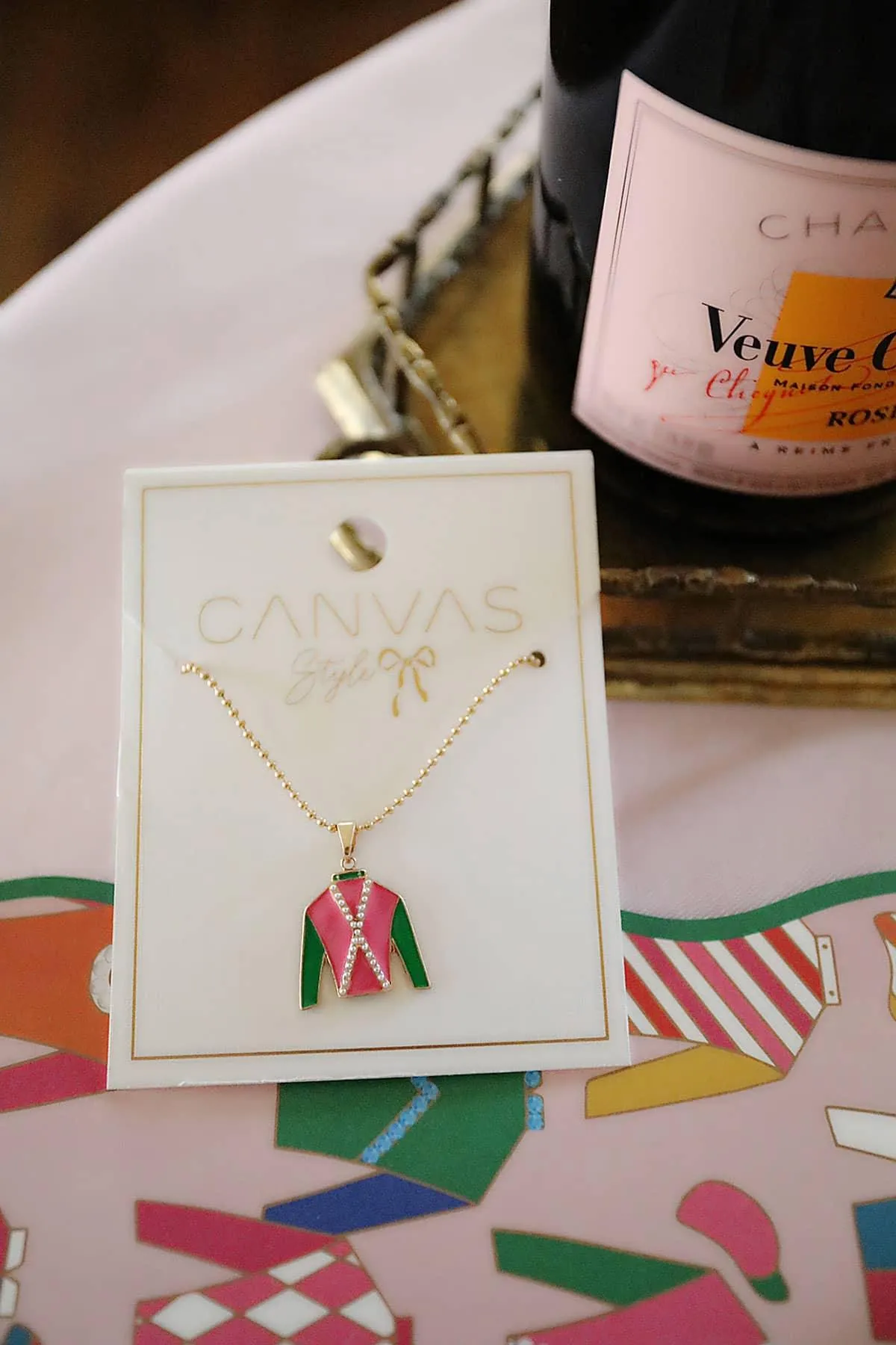 Justify Jockey Silk Enamel Pendant Necklace sold by Canvas Style product image thumbnail 4