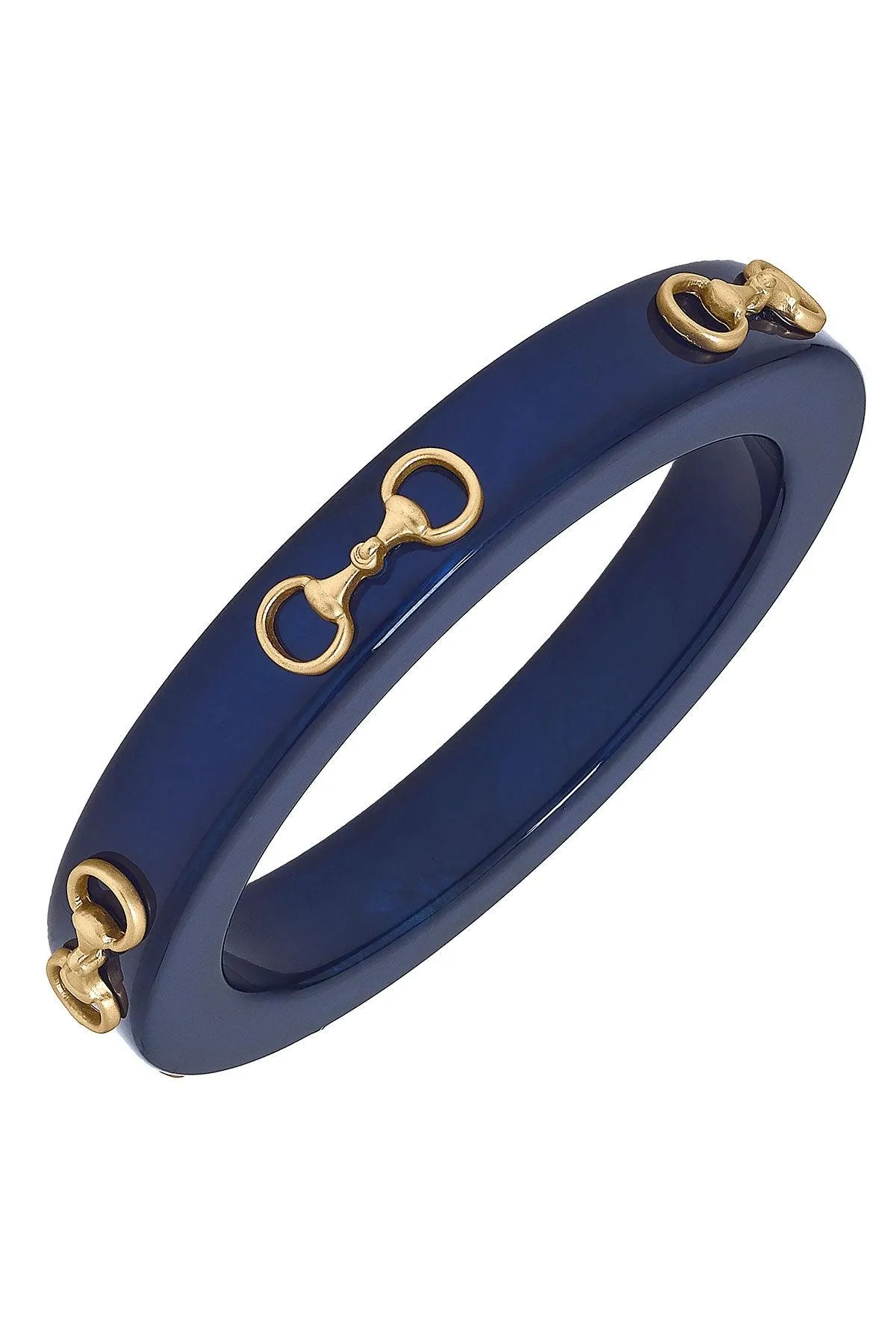 Sutton Horsebit Resin Bangle sold by Canvas Style