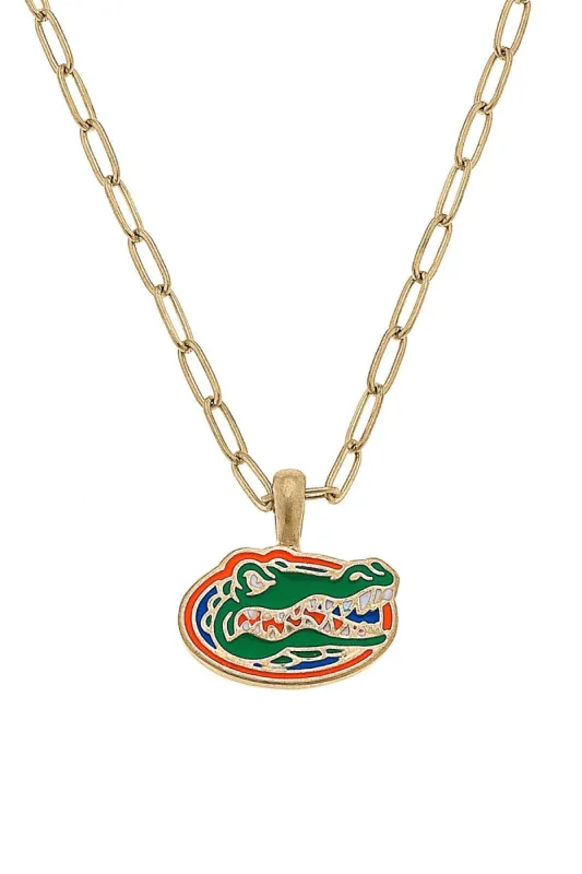 Florida Gators Enamel Pendant Necklace sold by Canvas Style