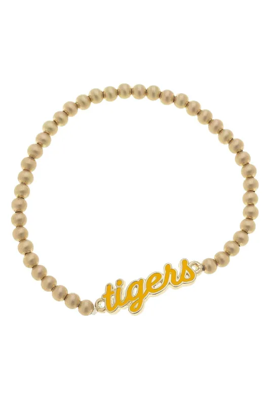 Missouri Tigers Enamel Script Stretch Bracelet sold by Canvas Style