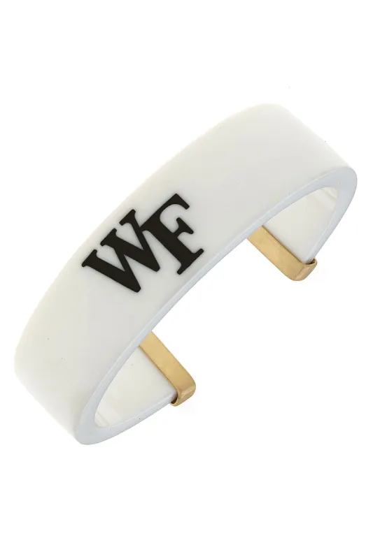 Wake Forest Demon Deacons Resin Logo Cuff Bracelet - FINAL SALE made by Canvas Style