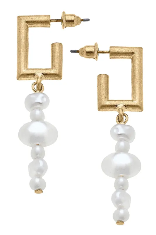 Angela Freshwater Pearl Earrings made by Canvas