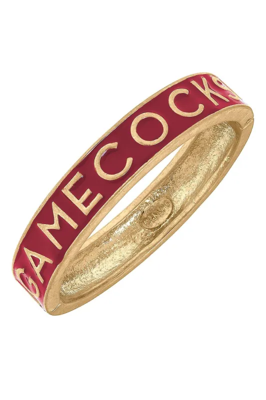 South Carolina Gamecocks Enamel Hinge Bangle - FINAL SALE sold by Canvas Style
