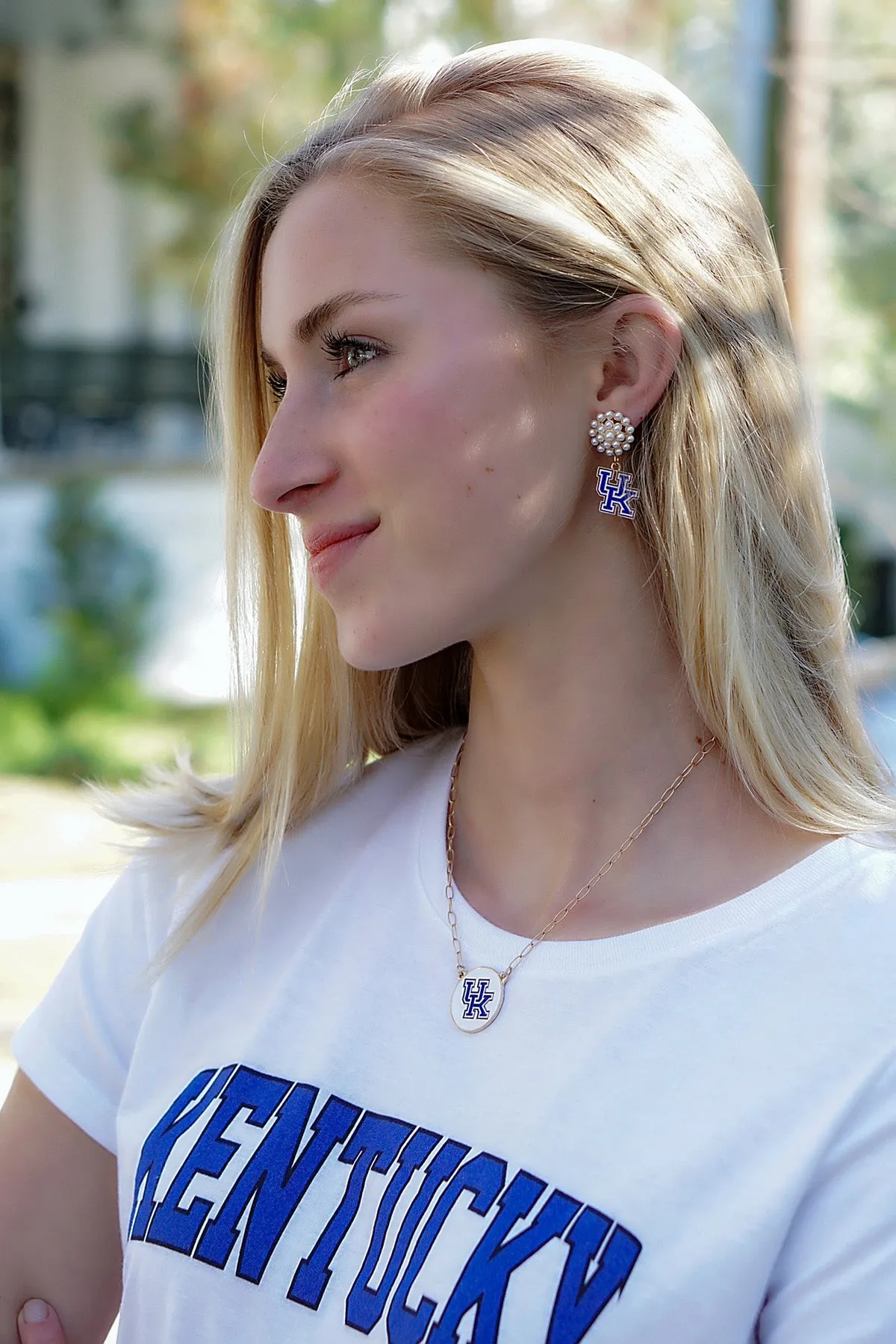 Kentucky Wildcats Enamel Disc Pendant Necklace - FINAL SALE sold by Canvas Style product image thumbnail 2