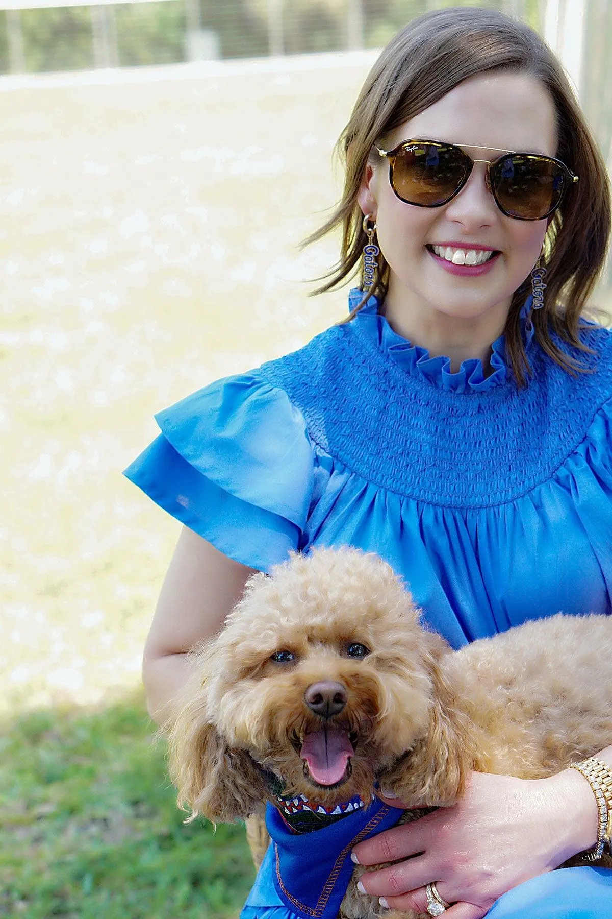 Florida Gators Enamel Drop Hoop Earrings sold by Canvas Style product image thumbnail 2