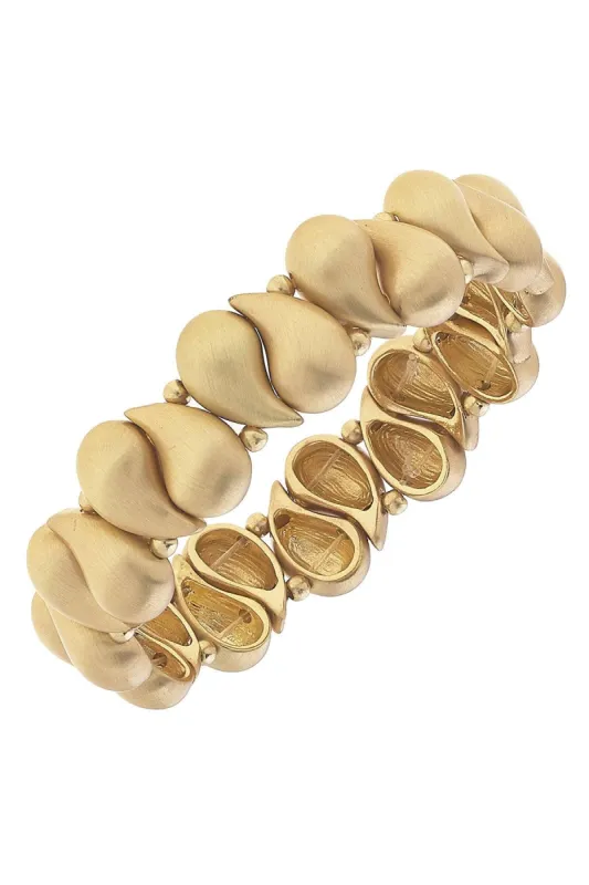 Icon Puffed Mini Teardrop Stretch Bracelet made by Canvas