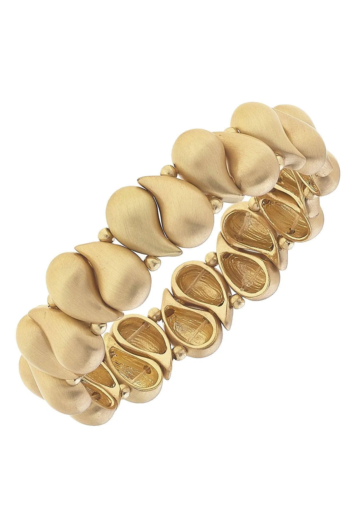 Icon Puffed Mini Teardrop Stretch Bracelet sold by Canvas Style