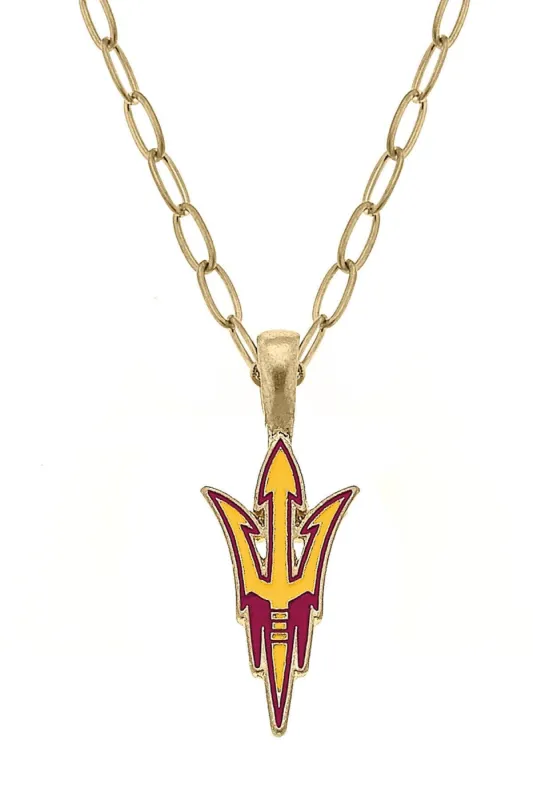 Arizona State Sun Devils Enamel Pendant Necklace - FINAL SALE sold by Canvas Style