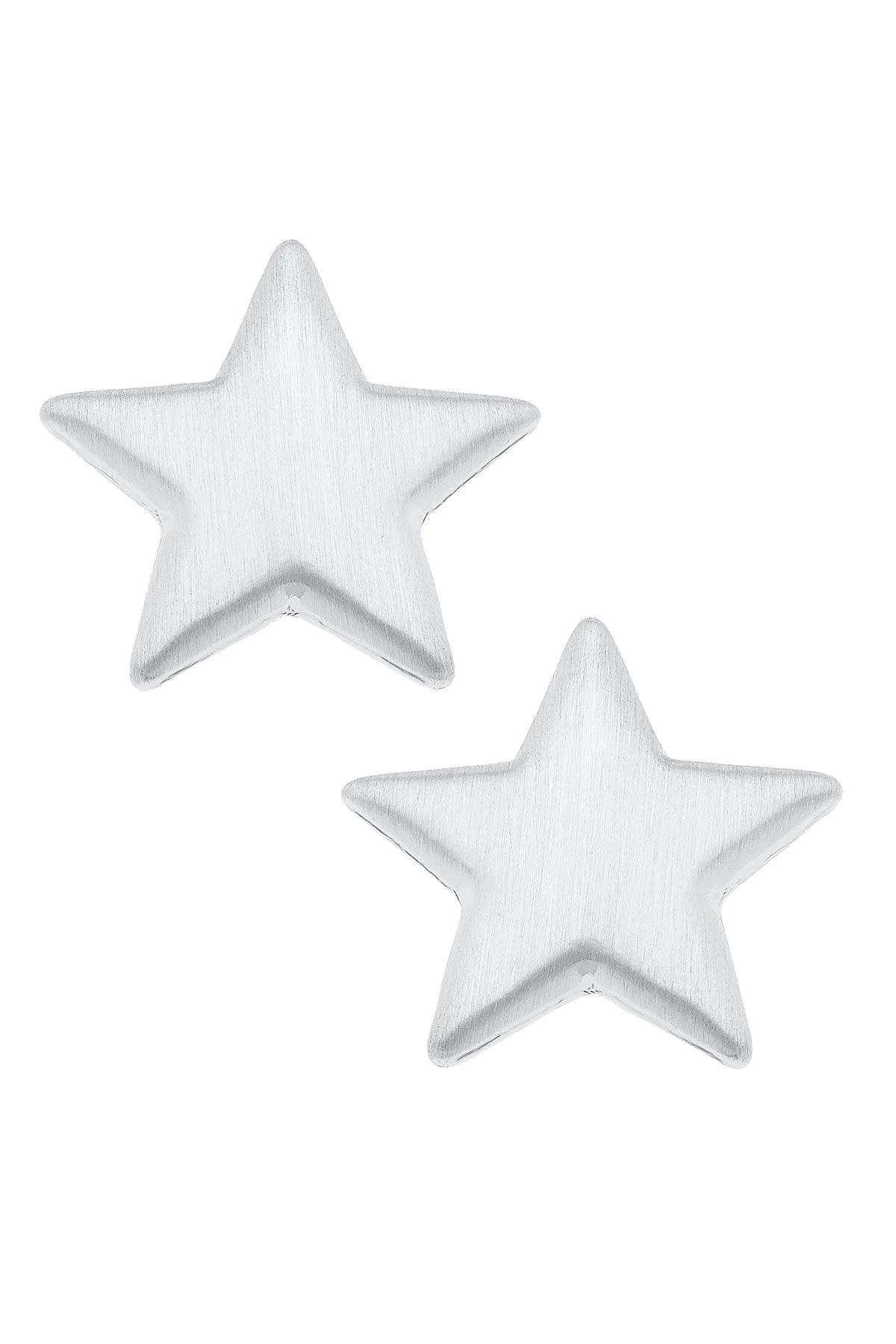 Icon Puffed Star Stud Earrings sold by Canvas Style