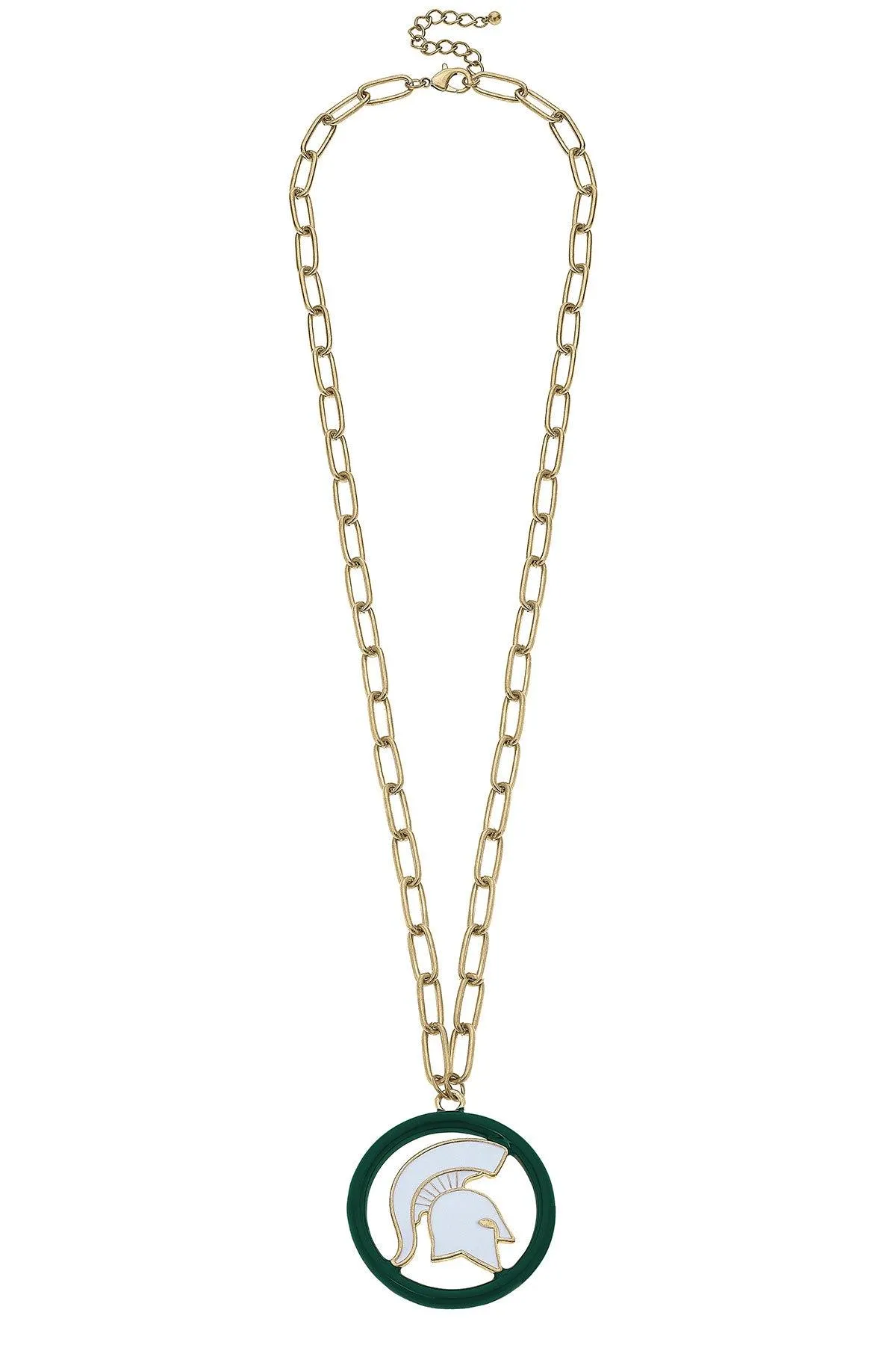 Michigan State Spartans Logo 32" Medallion Necklace sold by Canvas Style product image thumbnail 2