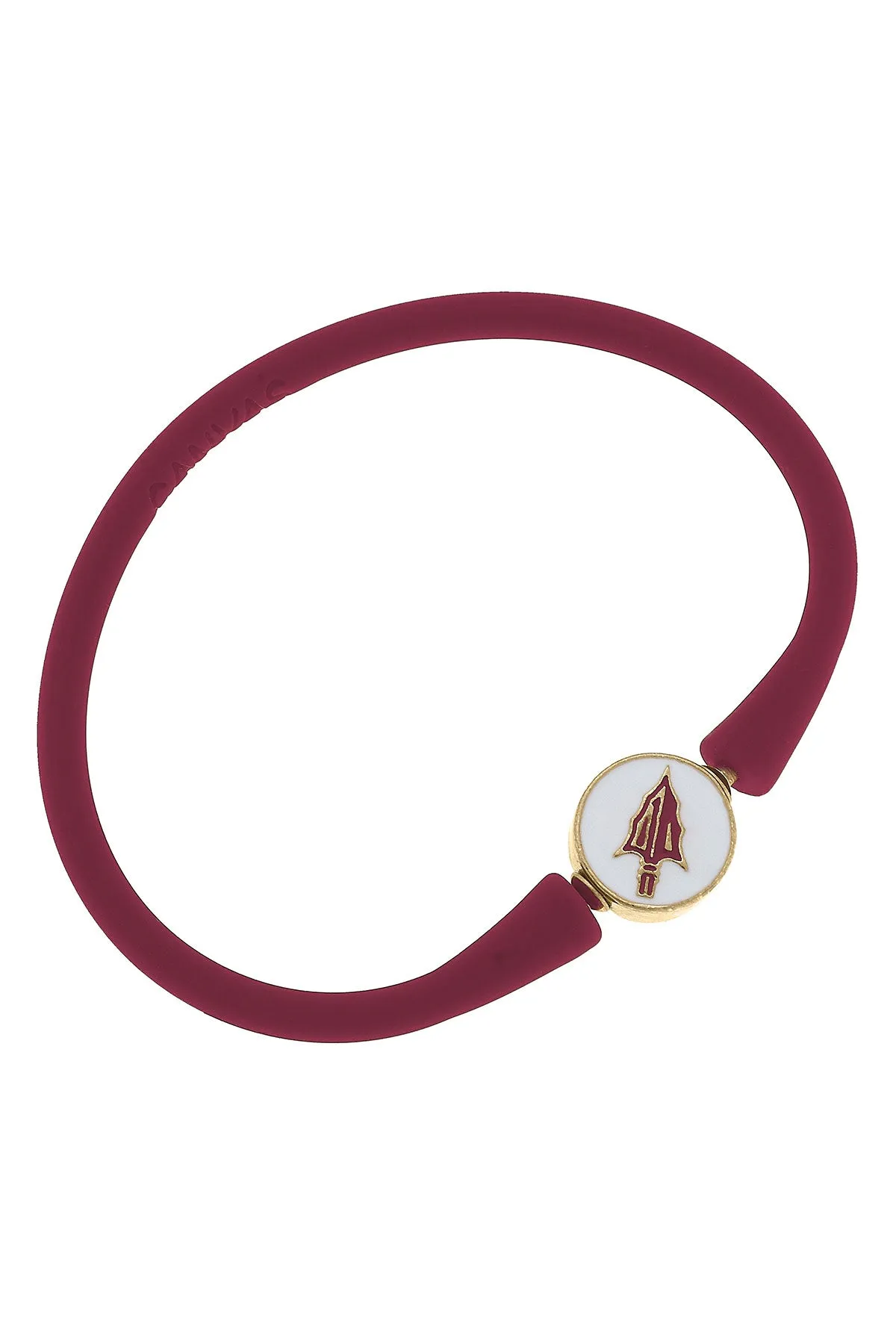 Florida State Seminoles Enamel Silicone Bali Bracelet in Garnet - FINAL SALE sold by Canvas Style