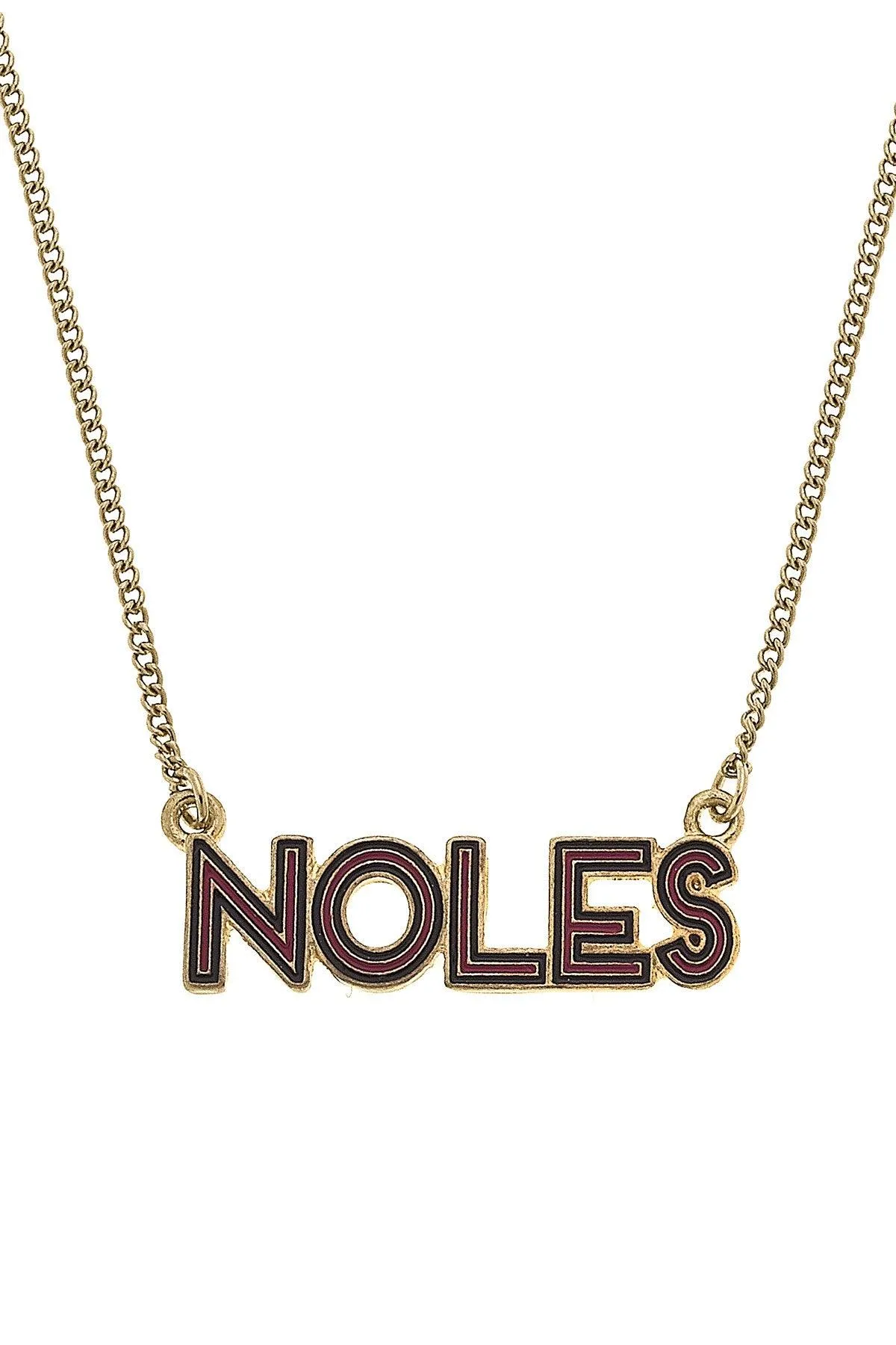 Florida State Seminoles Outline Enamel Necklace sold by Canvas Style