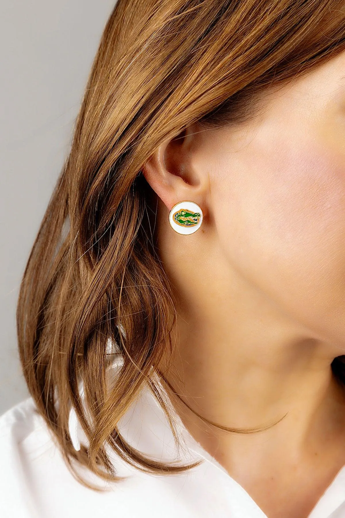Florida Gators Enamel Disc Stud Earrings sold by Canvas Style product image thumbnail 3