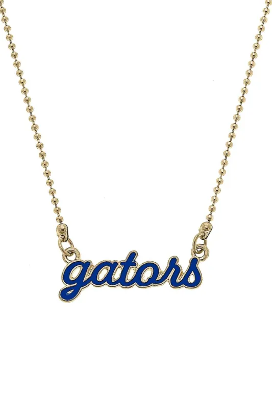 Florida Gators Enamel Script Necklace sold by Canvas Style
