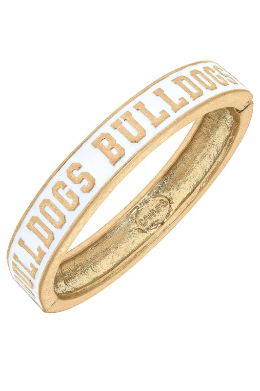Mississippi State Bulldogs Enamel Hinge Bangle - FINAL SALE sold by Canvas Style