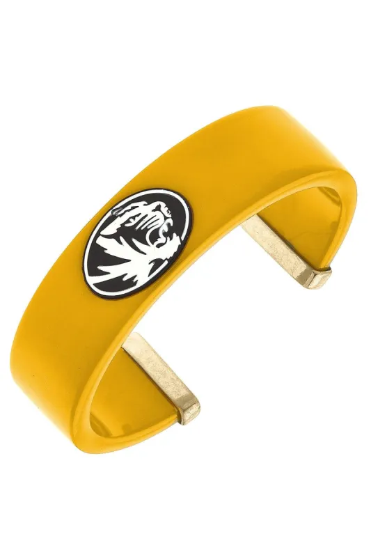 Missouri Tigers Resin Logo Cuff Bracelet sold by Canvas Style