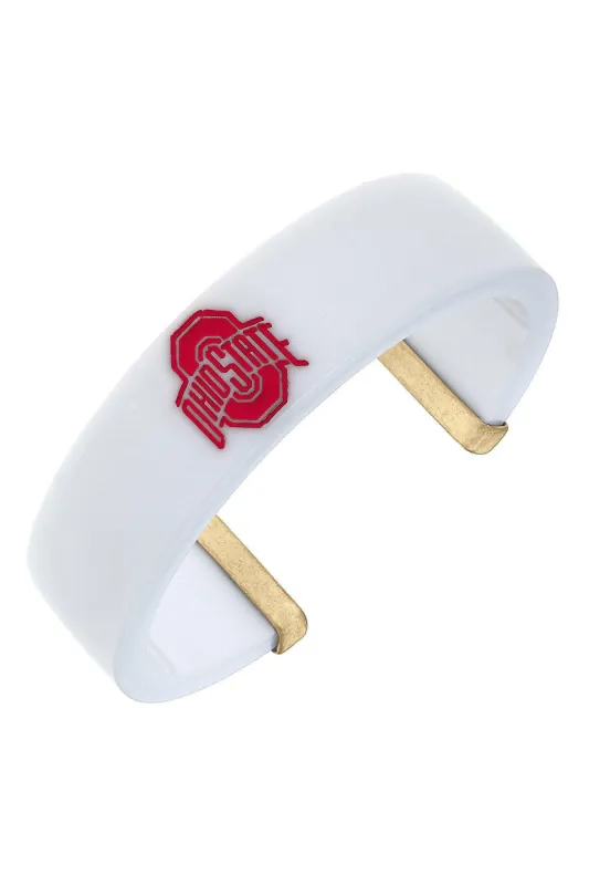 Ohio State Buckeyes Resin Logo Cuff Bracelet sold by Canvas Style