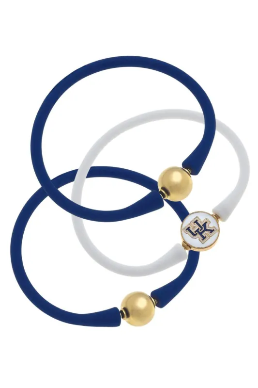 Kentucky Wildcats 24K Gold Plated Bali Bracelet Stack (Set of 3) sold by Canvas Style