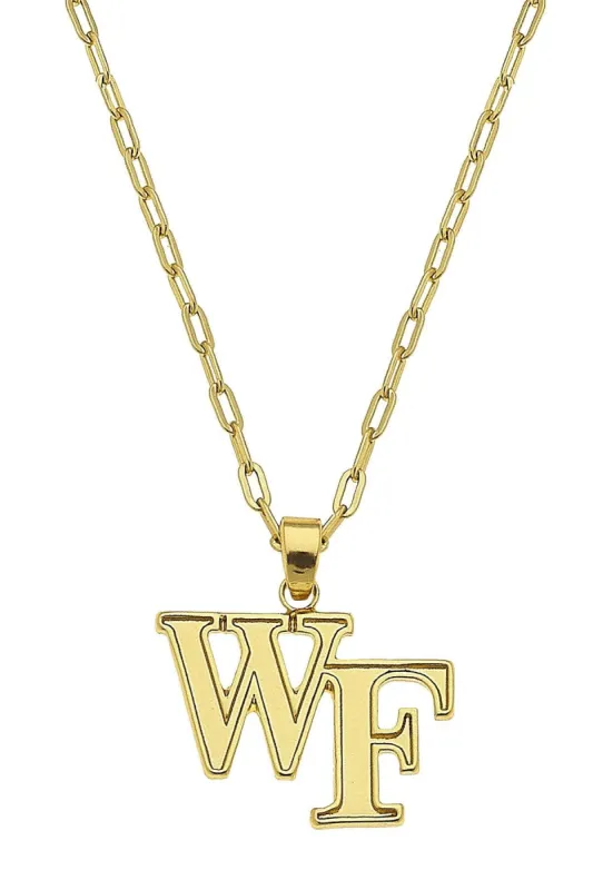 Wake Forest Demon Deacons 24K Gold Plated Pendant Necklace sold by Canvas Style