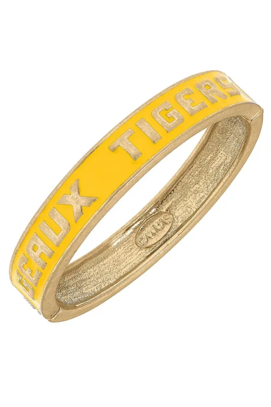 LSU Tigers Enamel Hinge Bangle - FINAL SALE sold by Canvas Style
