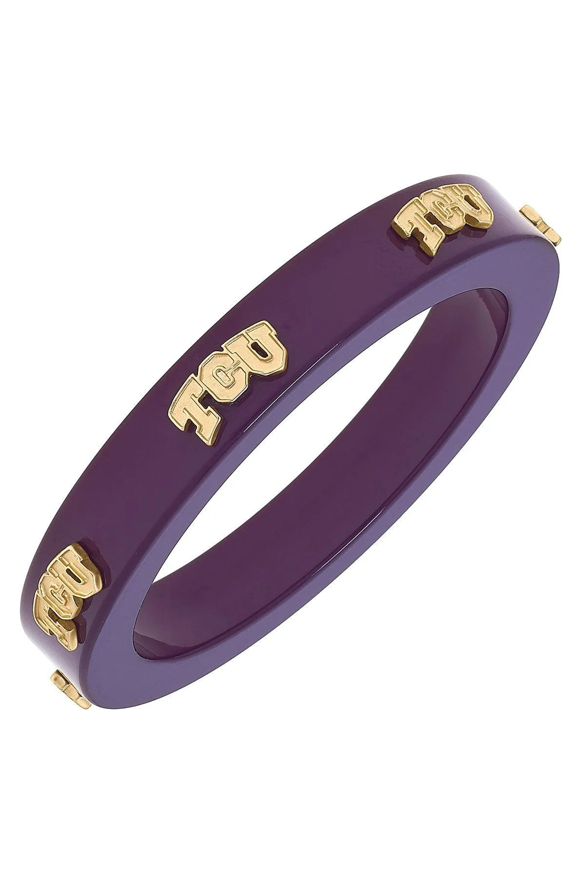 TCU Horned Frogs Resin Logo Bangle - FINAL SALE sold by Canvas Style